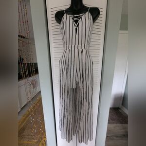 The Impeccable Pig Black and White Striped Dress
